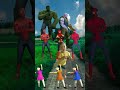 SPIDER-MAN VS HULK, THANOS, SQUID GAME COFFIN DANCE MODE ON #shorts #shortvideo #viral #fypシ #yt