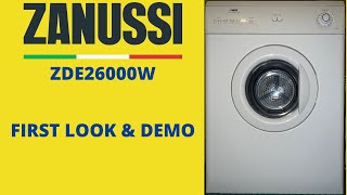 Zanussi ZDE26000W 6KG Time Control Tumble Dryer - First Look \u0026 Demo