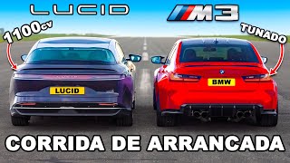 Lucid Air vs BMW M3 Tunado de 1.100 cv: CORRIDA DE ARRANCADA
