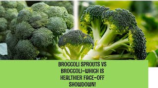 Broccoli Sprouts vs Broccoli Which is Healthier Face Off Showdown!