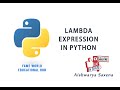 #45 - Lambda Expression In Python - Python Programming