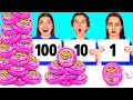 100 Layers of Food Challenge | Funny Situations by DaRaDa Challenge