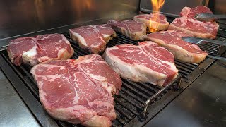 İnanılmaz! Izgara biftek ve İtalyan makarnası - Kore sokak yemeği