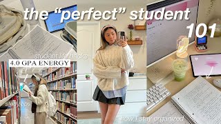 BECOME THE PERFECT STUDENT 📚 how to stay organized| study habits |self discipline| cute accessories
