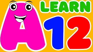 Learn ABC Phonics Song and 123 | A For Apple | English Alphabet A to Z | Preschool Learning | #abc