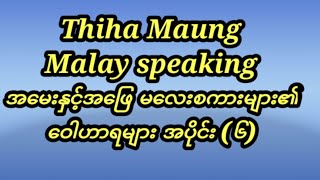 အမေးနှင့်အဖြေ မလေးစကားများ၏ဝေါဟာရများ