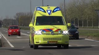 [Primeur \u0026 Wail] A1, 3x Silverline Ambulance 02-137 Bolsward in Bolsward en Sneek