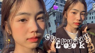 Update everyday look✨แต่งหน้าใสๆง่ายๆเน้นงานผิวแต่ถ่ายรูปขึ้นกล้องมาก ! 💖😍