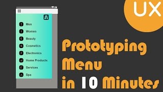 Prototyping Menu in 10 minutes | Axure RP 8