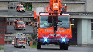 (Pressluftkonzert)Kurzzug+RW 3/S+B dienst+ Feuerwehrkran Feuerwehr Leipzig Hauptwache