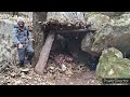 i built a bushcraft winter shelter surviving the cold