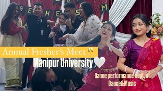 Fresher’s meet programme || Dance performances || Manipur University 🏫||