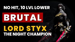 V Rising - BRUTAL Lord Styx the Night Champion | No Hit, 10 Levels Lower, Frail | 1.0 Boss Kill