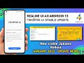 Realme UI 4.0 Android 13 Stable update All New rollout/New Realme UI Update/New update January 2023