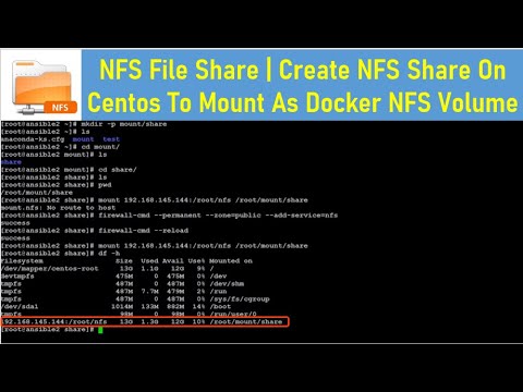 NFS File Share Create NFS Share On Centos To Mount As Docker NFS Volume /etc/exports Thetips4you