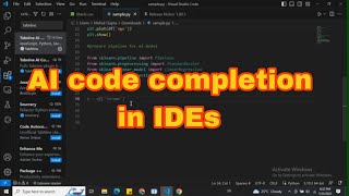 AI code completion in IDEs using Tabnine