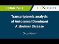 USER TALK: Transcriptomic analysis of Autosomal Dominant Alzheimer Disease