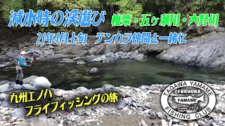 2021年4月上旬 減水時の渓選び　テンカラの仲間と一緒に　宮崎県 椎葉から五ヶ瀬川、最後は大分県の大野川へ