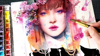 【WATERCOLOR PORTRAIT】Petal