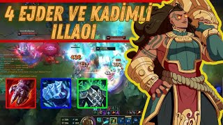 4 EJDER 1 KADİMLİ ILLAOI GÜCÜ YEMEK YERKEN İZLENMELİK MUHTEŞEM MAÇ ILLAOI VS TEEMO