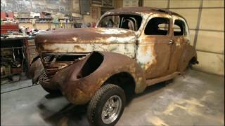 1939 Willys Gasser - smashed sedan to pickup transformation