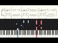 aporia yorushika hard piano tutorial sheets【피아노 어레인지】아포리아 요루시카 지. 지구의 운동에 대하여 ed