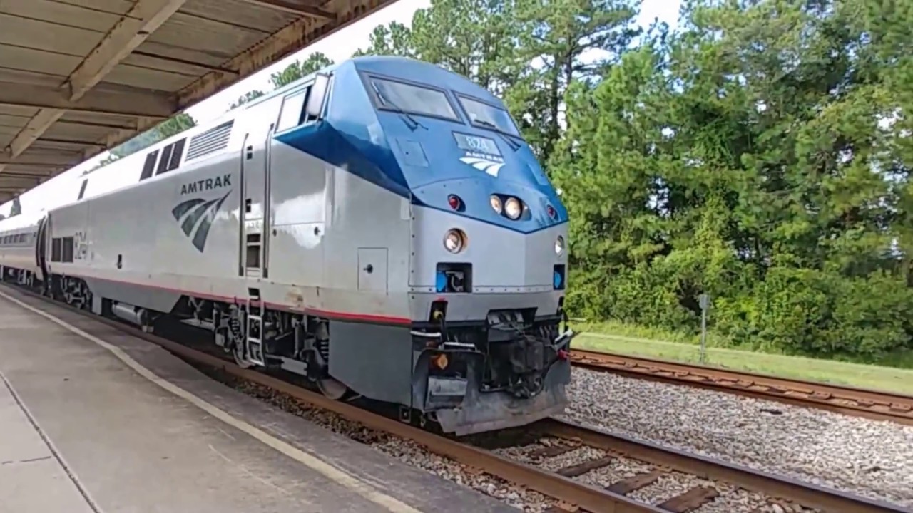 Amtrak 90 Silver Service Palmetto Amtk 824 At The North Charleston
