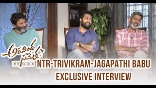 NTR Trivikram Jagapathi Babu Exclusive Interview | Jr NTR |#AravindaSametha | moṇḍi kathi Interview