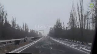 Ձյուն, բուք Երևան-Սևան ավտոճանապարհին