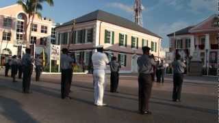 Military music the Bahamas way - very funny and likeable seen in Nassau in April 2012