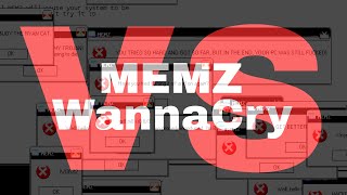 MEMZ vs WannaCry Ransomware (Destroy Windows in less than 10 seconds!!)