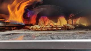 Glowen Raptor 2 Baking first pizza in the oven