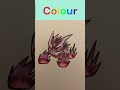 how to draw mega gengar with color. mega pokemon gengar shorts foryou stepbystep