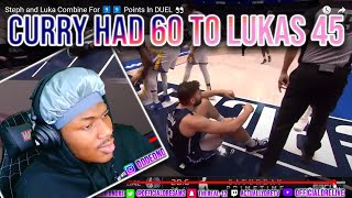 Steph and Luka Combine For 9️⃣9️⃣ Points In DUEL A BATTLE TO THE DEATH | AN OFFICIALDRE REACTION