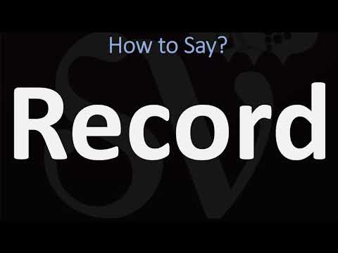 Which syllable of the word records is accented?