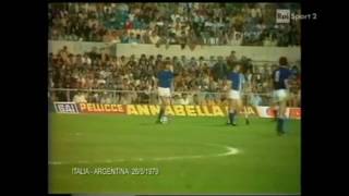 1979 italia argentina 2 2-  rete di Causio  commento Martellini