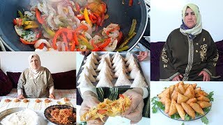 🥠بريوات بالقمرون🍤والفلافل🌶بمذاق أكثر من رائع من اعداد لحاجة روكي👩‍🍳