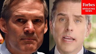 JUST IN: Jim Jordan Questions Why DOJ Is Ignoring 'Illegal Activities Of Hunter Biden'