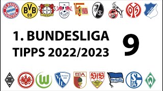 Bundesligatipps 1.Liga - 9.Spieltag - Saison 2022/2023