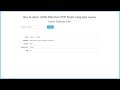 How to return JSON Data from PHP Script using Ajax Jquery