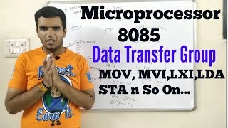 Microprocessor Instructions Data Transfer group,in hindi PART 1 #8085 #instructions #Datatransfer