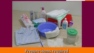 Bed Sponge (Bed Bath) - Eldercare Training Video by CFS