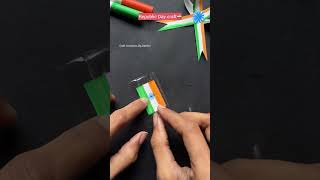 Diy Republic Day easy craft🇮🇳 #shorts #diy #indianflag #craft #youtubeshorts