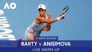 LIVE: Barty v Anisimova Warm-Up: Rod Laver Arena | Australian Open 2022