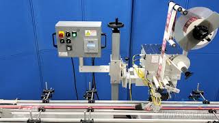 Universal Labeling Systems hugger belt Conveyor System for Clamshells