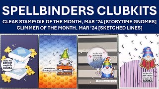 Spellbinders Clear Stamp of the Month March 2024 | GOM | CSOM + CDOM | DOM | Copic coloring