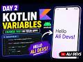 Variable In Kotlin || Change The Text That Displayed On Your App || #1million #androiddevelopment