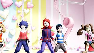 MMD Pokemon - Gentleman (Silver, Elio, Hugh, May, Shauna)