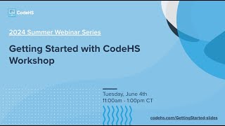 Getting Started Teaching with CodeHS