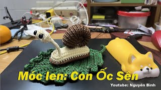 Móc Len Con Ốc Sên Dùng Để Gác Điện Thoại (Crochet Snail Wool)